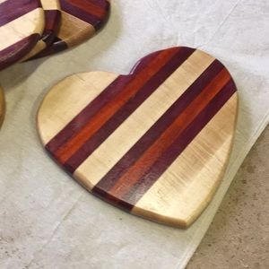 Heart & pig shaped cutting boards